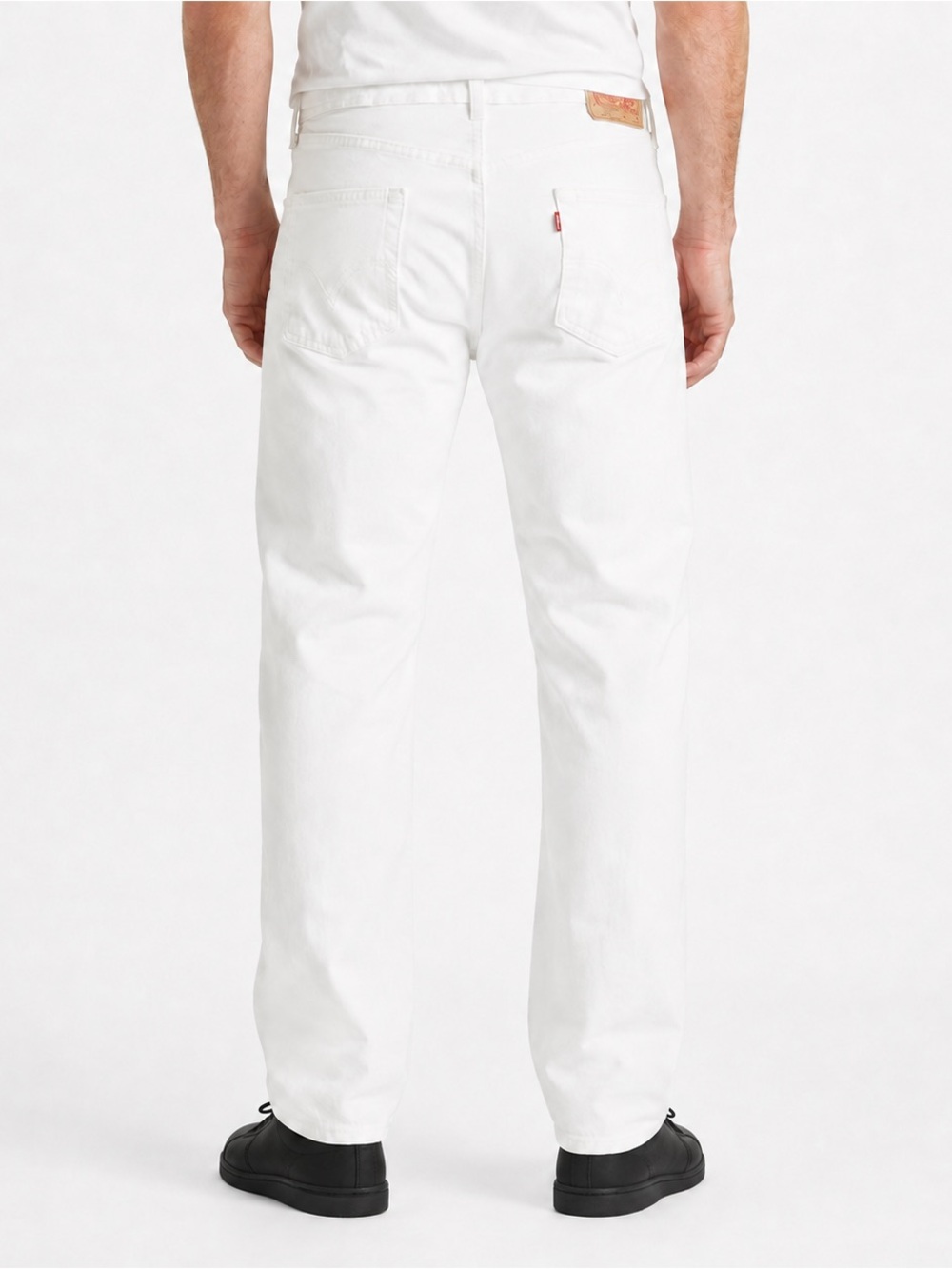 Levi's Men's Straight 501 White Denim Jeans
